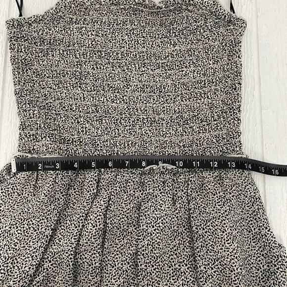 Sienna Sky Women Dress Medium Black Ditsy 90s Y2k Day-Date Picnic Sundress - Picture 13 of 16